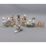 Collection of Beswick Beatrix Potter figures, to include Mr Drake Puddleduck, Rebecca Puddleduck,