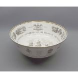 Royal Worcester Limited Edition "The Mayflower Bowl", 10" diameter