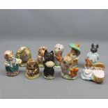 Mixed Lot: Beswick Beatrix Potter figures, to include Cousin Ribby, Pig Wig, Old Mr Pricklepin,