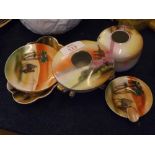 Mixed Lot: Noritake wares to include ashtrays, pin trays, small vases etc, varying designs,