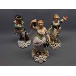 Set of three modern Royal Crown Derby figures: Spring, Autumn, Winter, all 9" high