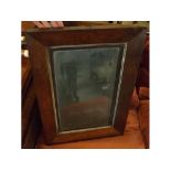 19th century mahogany framed rectangular wall mirror