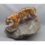 Royal Doulton model Tiger on Rock, HN2639, 12" high