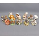 Mixed Lot: Beswick Beatrix Potter figures, to include Diggory Diggory Delvet, Mr Jeremy Fisher,
