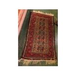 Small 20th century Turkish wool floor rug, 52" long