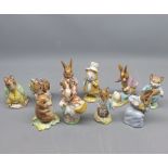 Mixed Lot: Beswick Beatrix Potter figures, to include Samuel Whiskers, Appley Dapply, Tom Kitten,