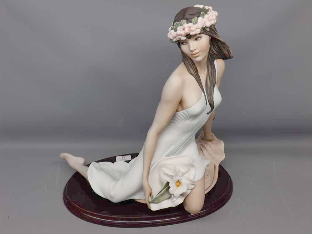 Florence Studio Galleria Limited Edition Figure of young female, raised on an oval plinth base