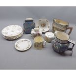 Mixed lot: various Doulton table wares to include Old Curiosity Shop jug, various saucers, small