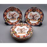 Collection: six 19th century Ironstone side plates, 6 3/4" diameter