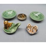 Mixed lot: various Wade wares to include a pipe-stand and four novelty dishes decorated with animals