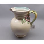 Clarice Cliff Newport Pottery jug, base marked "895", 9 1/2" high