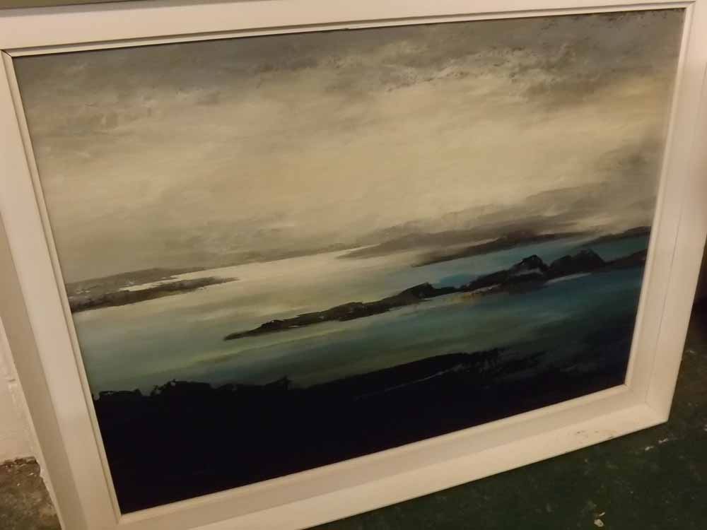 MARY LANGHORNE, oil on board, Summer Isles Wester Ross, 22" x 30"