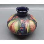 William Moorcroft squat baluster vase, 4 1/2" high