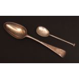Mixed Lot: bottom struck Old English pattern tablespoon with later initials, together with a seal
