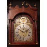 Composite mahogany and oak 8-day longcase clock, signed William Gibb(s) - Rotherham, the case with