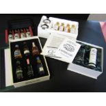 4 various boxed sets of miniatures: The Distiller's Edition (classic malts of Scotland) including