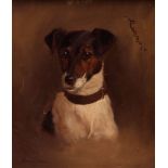 MONICA GRAY (19TH/20TH CENTURY, BRITISH) "Peggy" oil on panel, signed lower left 8 x 7 ins