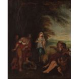 CONTINENTAL SCHOOL (18TH/19TH CENTURY) Allegorical scene oil on canvas 29 1/2 x 23 1/2 ins