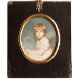 GEORGE CHINNERY, RHA (1774-1852, BRITISH) Portrait of a seated girl portrait miniature,