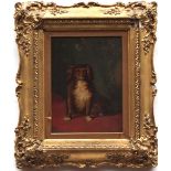 ASTER RICHARD CHILTON CORBOULD (C 1812-1877, BRITISH) Seated spaniel oil on board, signed and