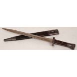 UK patent 1888 Mk III bayonet, Wilkinson-London, marked with a VR Crown, and with further crow's