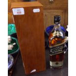 Johnnie Walker Black Label Old Scotch Whisky 12 year old, litre bottle in presentation box