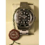 Early 21st century stainless steel automatic centre seconds calendar wristwatch, Rolex - "Oyster