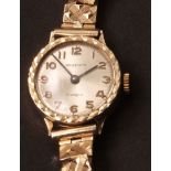 Third quarter of the 20th century 9ct gold ladies wristwatch, Regency, the Swiss 17 jewel movement