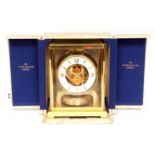 Second half of the 20th century Swiss lacquered brass timepiece, Jaeger-LeCoultre "Atmos", the