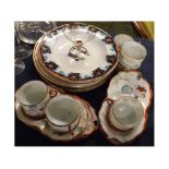 Mixed Lot: comprising 20th century Japanese egg-shell tea cups and saucers, various Doulton plates