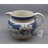 Mixed Lot: 19th century blue and white jug decorated with hunting scene, together with quantity of