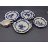 Mixed Lot: various Royal Doulton Norfolk Pattern plates, salad strainer, gravy boat etc