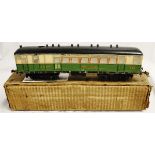 Leeds Model Company wooden '0' gauge coach, Nettle in LNER printed paper litho