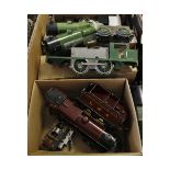 Various 'O' gauge locomotive bodies and tenders (some with motors), for repair/restoration