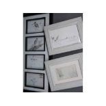 Colin Burns, a framed group of four small ornithological pictures together with two further framed