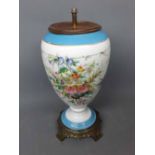 Late 19th century ceramic vase later converted to a table lamp
