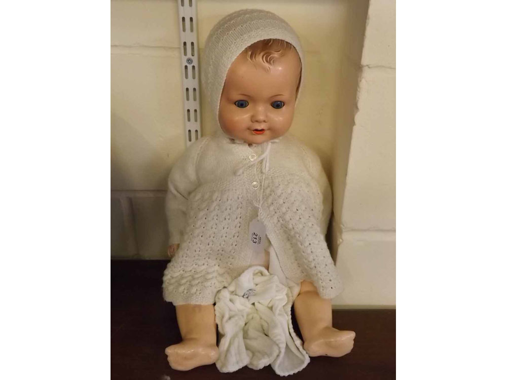 Armand Marseille doll, Numbered 542/5K to reverse of head, 21" high (A/F)