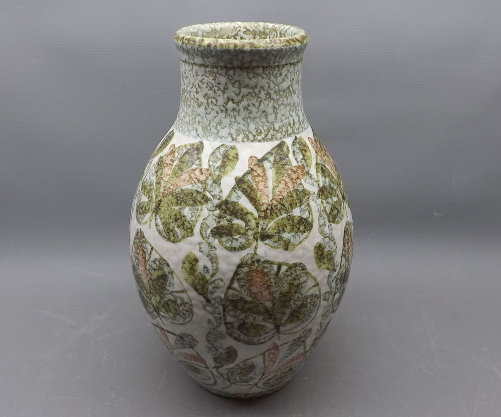 Denby Glyn Colledge stoneware vase, 11 1/2" high