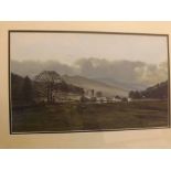 Christopher David Holland, gouache study, Lake District view, 20 x 12 1/2 ins