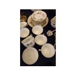 Quantity Royal Worcester June Garland tea wares