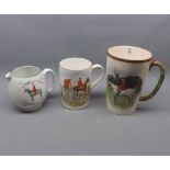 Mixed Lot: Foxhunting interest comprising W T Copeland & Sons large mug, entitled "The Master" by