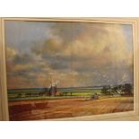 James Chambury, signed, pastel, "The Rape Field", 15 x 21 ins