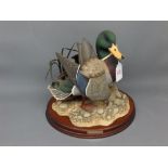 Border Fine Art figures (unboxed and uncertificated): Mallard Duck, by Don Briddel and Paula