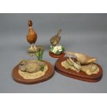 Border Fine Art figures (unboxed and uncertificated): four figures to include assorted bird