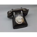 Black Bakelite GPO call exchange telephone