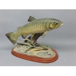 Border Fine Art figures (unboxed and uncertificated): "Evening Rising", model number A3070 of a fish