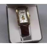 Boxed and certificated Gent's Flying Scotsman wrist-watch with leather strap