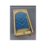 Vintage Chad Valley table bagatelle game (A/F), 28 x 15 cm