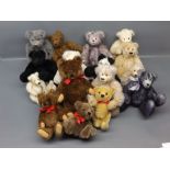 Mixed Lot: various jointed teddy bears including 4 various Steiff examples (qty)