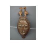 African tribal mask height 17"